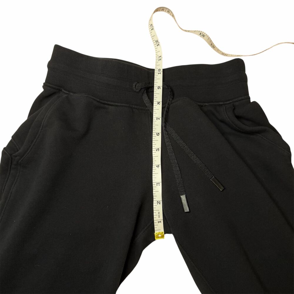 Lululemon Black Relaxed Jogger Sweatpants Drawstring Lounge Size 2 Athleisure - Picture 9 of 10